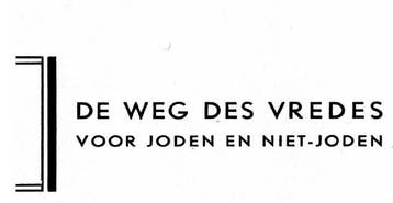 DE WEG DES VREDES VOOR JODEN, Boeken, Verzenden, Jodendom, Nieuw, Rottenberg