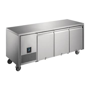 Polar U-serie driedeurs vrieswerkbank 420 liter, Verzenden, Nieuw in verpakking, Koelen en Vriezen