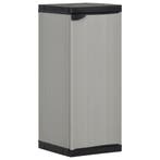 vidaXL Tuinkast met 1 schap 35x40x85 cm grijs en zwart, Huis en Inrichting, Verzenden, Nieuw