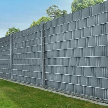 PVC Privacystrips - 4 stuks - Lichtgrijs, Verzenden, Nieuw