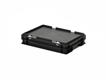 Dekselbak - 400 x 300 x H 90 mm - gladde bodem - zwart, Ophalen of Verzenden, Nieuw