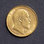 Verenigd Koninkrijk. Edward VII. Sovereign 1908, Postzegels en Munten