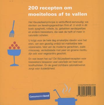 Het keuzedieet kookboek 9789059512771 Elisabeth Lange, Verzenden, Zo goed als nieuw, Elisabeth Lange