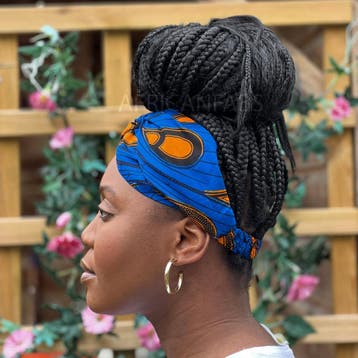 Haarband / Hoofdband in Afrikaanse print - Volwassenen - Bla, Ophalen of Verzenden, Nieuw