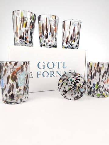 LAGUNA - Drinkservies (6) - Muranoglas - 6 GOTI DE FORNASA