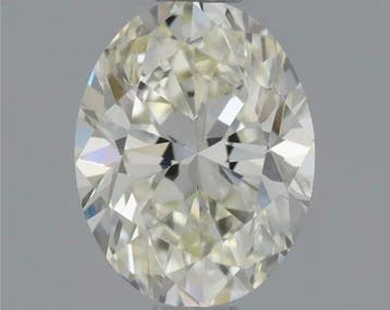 1 pcs Diamant (Natuurlijk) - 0.70 ct - Ovaal - K - VVS1 -, Nieuw