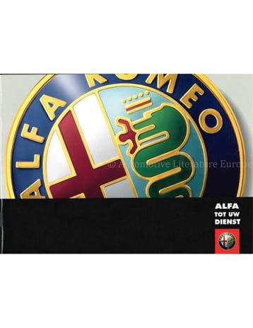 1997 ALFA ROMEO ONDERHOUD & GARANTIE NEDERLANDS, Auto diversen, Handleidingen en Instructieboekjes