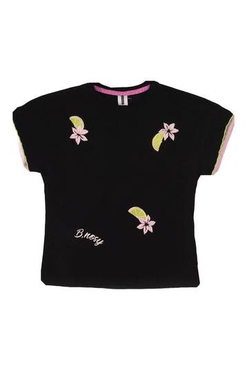 B.nosy T-shirt Meisjes in maat 134 Zwart, Verzenden, Zo goed als nieuw, B.nosy, Jongen of Meisje