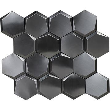 Zelfklevende 3D Tegel Cubi Metal, Huis en Inrichting, Ophalen of Verzenden, Nieuw