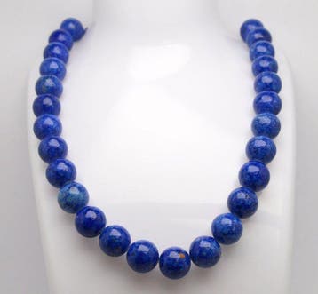 Lapis lazuli - Blauwe lapis lazuli mineraal grote ronde
