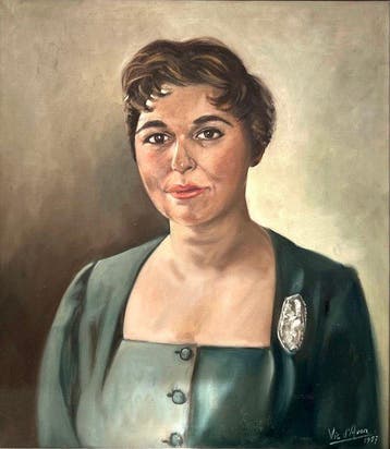 Vic dAvon (1907-1986) - Portret van een dame, Antiek en Kunst, Kunst | Schilderijen | Klassiek