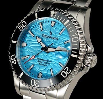 Tecnotempo - Automatic Professional Diver 500M / 50ATM - sky, Nieuw