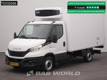 Iveco Daily 35S16 Automaat Koelwagen Vriezer Zijdeur Achterd, Automaat, Stof, Gebruikt, Euro 6