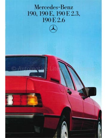 1986 MERCEDES BENZ 190 BROCHURE ENGELS, Nieuw, Author