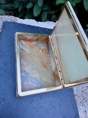 Sieradendoos - Onyx - 60s, Antiek en Kunst