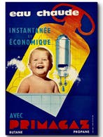 S.E.T.E.P. Paris - Affiche publicitaire originale Primagaz –