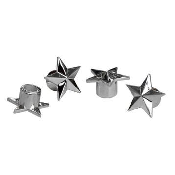 Simoni Racing ventieldoppen Chrome Star 4 stuks, Ophalen of Verzenden, Nieuw