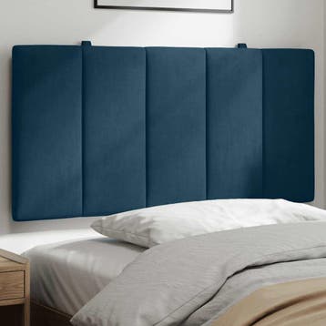 vidaXL Hoofdbordkussen Hanko 100 cm fluweel blauw, Verzenden, Nieuw, Blauw, Stof