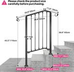 Trapleuning buiten - Balustrade - 2-3 Treden - Zwart - Redli, Verzenden, Zo goed als nieuw