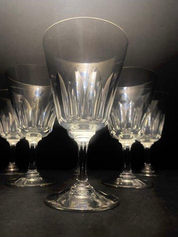 Baccarat, Cristal tallee - Wijnglas (6) - Kristal