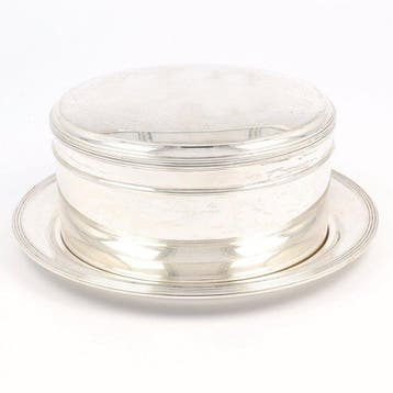 Zilverfabriek Voorschoten - Koektrommel - .833 zilver, Antiek en Kunst, Antiek | Goud en Zilver