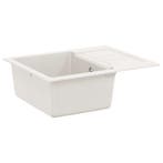 vidaXL Wasbak Wit 620 x 500 mm 80% Kwarts en 20% Hars, Verzenden, Nieuw