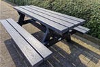 Rockwood® Picknicktafel Woodblend Antraciet- Zwaar Kunststof, Tuin en Terras, Ophalen of Verzenden, Nieuw, Rechthoekig, Hout