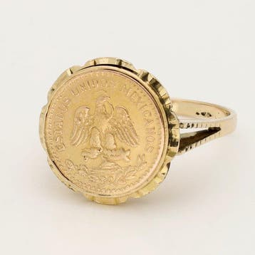 Ring - 18 karaat Geel goud - Munt, Nieuw