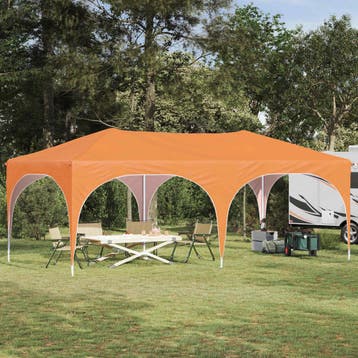 vidaXL Pop-up partytent 575 x 288 x 245 cm Oranje Oxford, Tuin en Terras, Partytenten, Verzenden, Nieuw, Partytent
