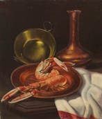 José Gómez Abad (1904-1993) - Bodegón con peras y jarra