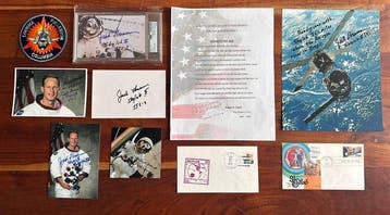 NASA Skylab Astronaut Memorabilia Lot – Jack Lousma Signed –