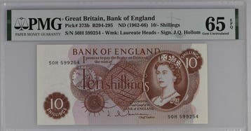 Groot-Brittannië. - 10 Shillings - ND (1962-66) - PMG 65 EPQ