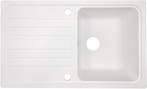Spoelbak - Wasbak - Keuken - Graniet - 76x22x46 cm - Wit - A, Verzenden, Zo goed als nieuw