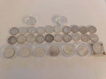 Italië, Republiek 500 / 1000 Lire argento (29 monete)