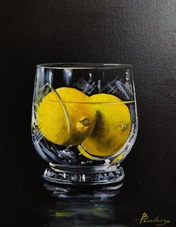 Franco Bencivenga (1953) - Bicchiere con limoni