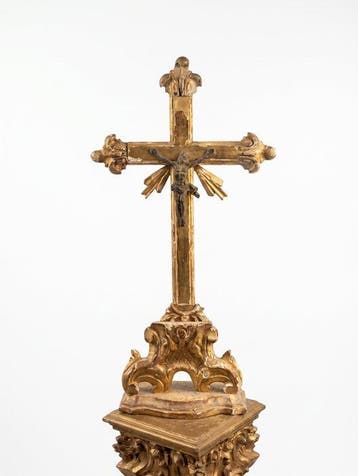 Oud kruis 18e/19e eeuw, Italië Firenze Toscane - Hout -