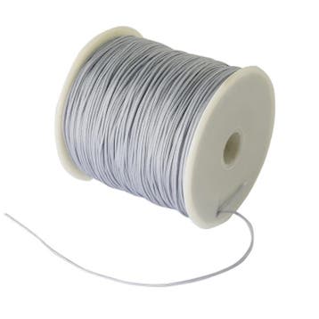 1 rol macramédraad 0,8 mm – light grey – ca. 90 meter (, Ophalen of Verzenden, Nieuw, Draad