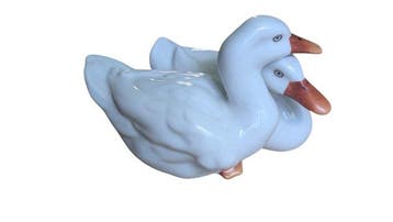 Herend - Figuur - Gänsepaar - Porselein