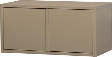 WOOOD Turner Opbergbank - Grenenhout - Mud/Bruin - 39x80x44, Verzenden, Nieuw