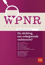9789012409643 WPNR Boekenreeks 17 - De stichting, een onb..., Verzenden, Zo goed als nieuw