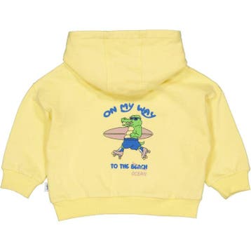 QPI baby jongens sweater geel krokodil - 86 (12-18 maanden), Ophalen of Verzenden, Nieuw