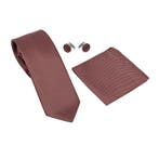 Fako Fashion - Stropdas, Pochette & Manchetknopen Blok -, Verzenden, Nieuw