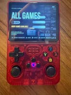 R36S - R36S - Red transparent retro handheld emulator -, Nieuw