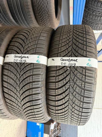 215-55-17 Goodyear ALL SEASON 6mm Incl Montage 215 55 17, Ophalen, 17 inch, All Season, Band(en)