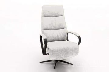 Relaxfauteuil Hitzum - relaxfauteuils - Wit, Nieuw, Wit, Stof
