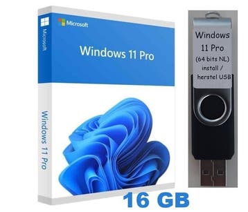 Windows 11 Pro-install/herstel usb stick 16gb (MediaRange), Verzenden, Nieuw