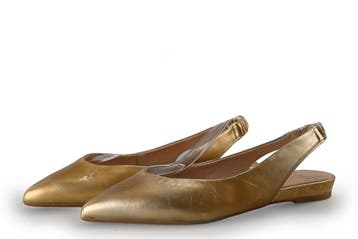 Manfield Slingbacks in maat 40 Goud, Kleding | Dames, Overige kleuren, Verzenden, Manfield, Gedragen