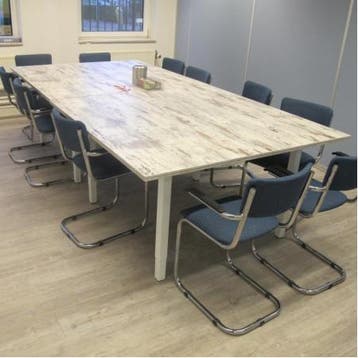 (MDK-104194) Kwadrant vergadertafel 140 x 140 cm, Ophalen of Verzenden, Nieuw