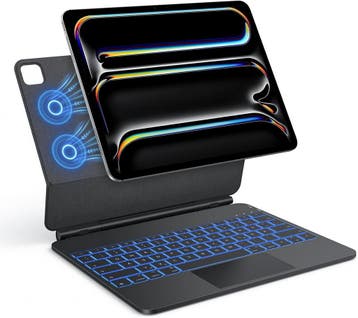 iPad Pro 13 2024 Hoes Met Toetsenbord | 62% Korting, 13 inch of meer, Nieuw, Bescherming voor- en achterkant, Ophalen of Verzenden