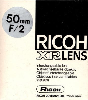 Ricoh Rikenon XR 50mm f/2 S Lens (Pentax K-Mount) (Nieuw), Verzenden, Nieuw